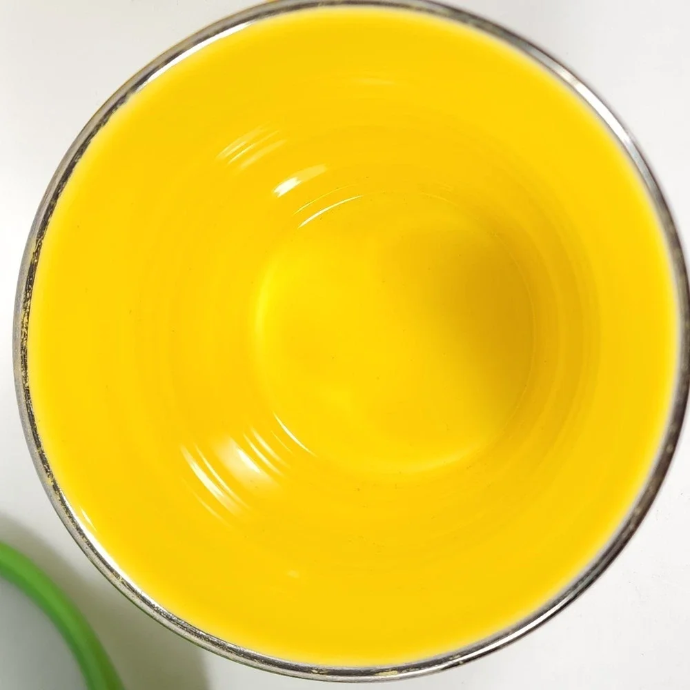 STARBUCKS‎ 2007 14 OZ Set 2-Green 2-Yellow Sand Pail Bucket Coffee Coffee Cup